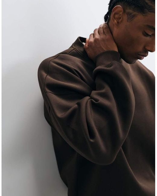 ASOS Black Extreme Oversized Sweatshirt for men