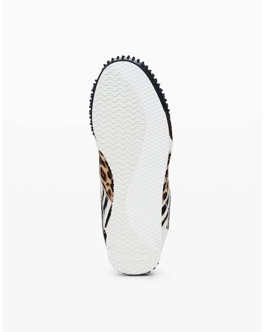 Desigual White Patchwork Animal Print Sneakers
