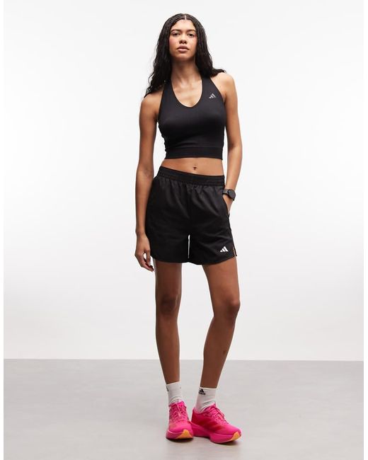 Adidas Originals Black Adidas Training Knitted Halterneck Top