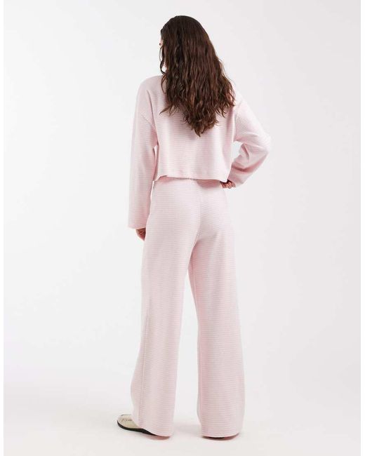 Miss Selfridge Pink Wide Leg Trouser Co-ord