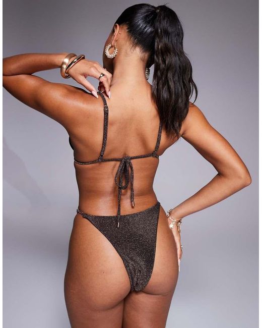 SIMMI Brown Nusa Triangle Bikini Top