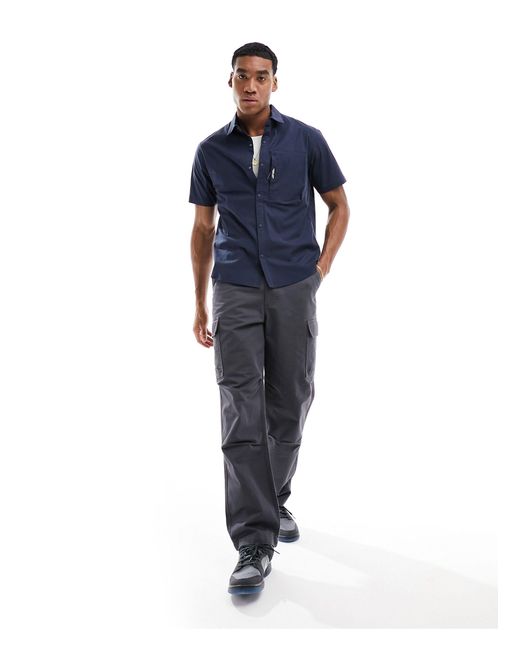 Chemise à manches courtes avec poche - marine Marshall Artist pour homme en coloris Blue