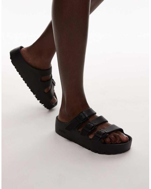 Birkenstock Brown Florida Flex Platform Eva Sandals