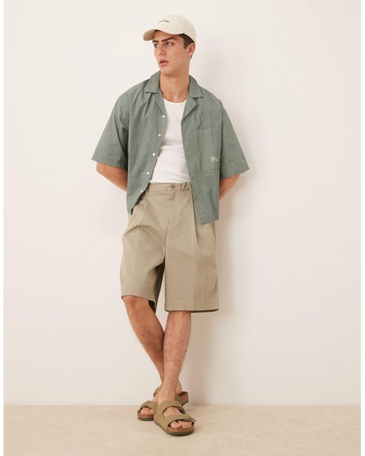 Calvin Klein Green Bermuda Tailored Shorts for men
