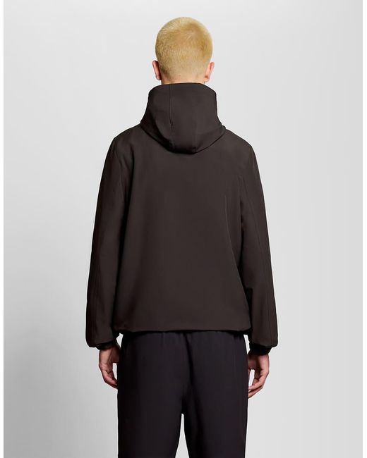 Lyle & Scott Black Light Jackets Branded Hooded Jacket for men