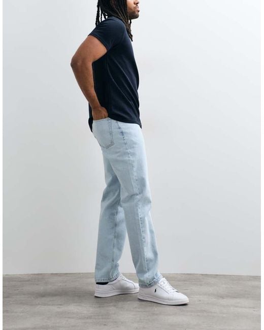ASOS Blue Straight Leg Jeans for men