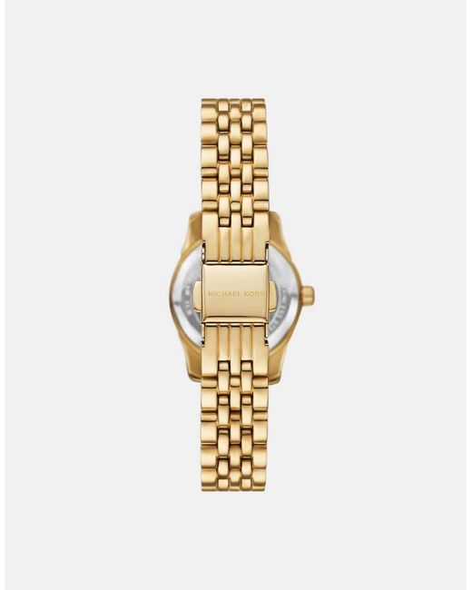 Michael Kors Metallic Lexington Three-Hand, -Tone Stainless Steel Watch