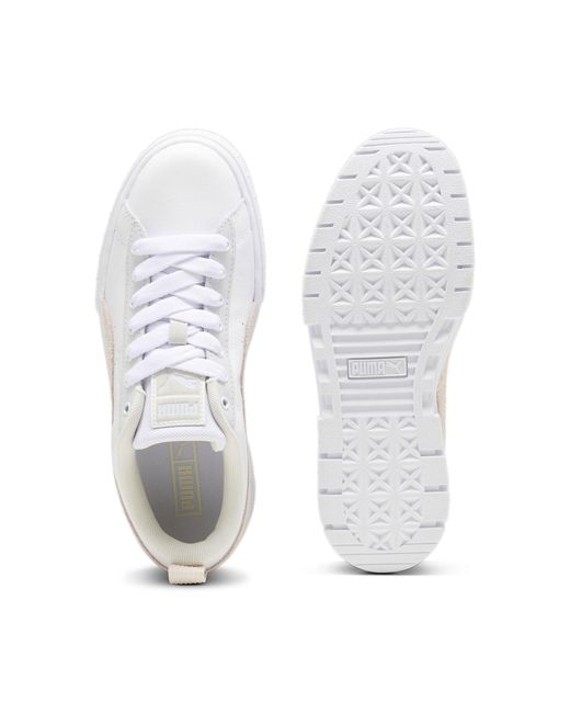PUMA White Mayze Sneakers