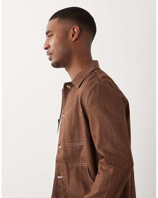 Paul Smith Brown Lightweight Casual Chore Jacket for men