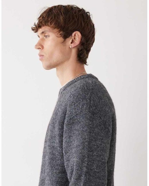 Weekday Gray Wool Blend Sweater for men