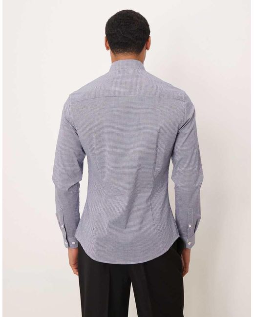 ASOS Blue Slim Fit Smart Shirt for men