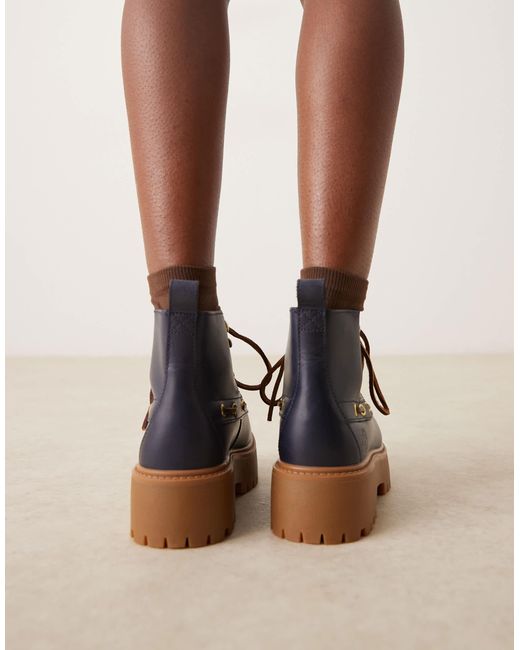 Timberland Black Stone Street 7 Eye Platform Boots