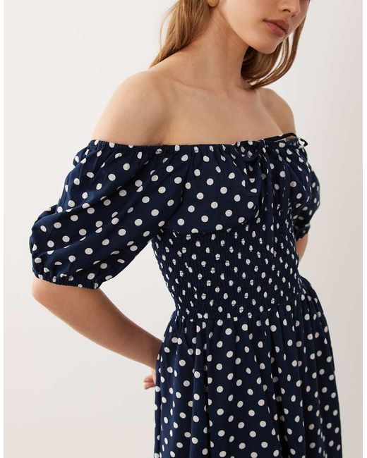 esmé studios Blue Esmee Tie Front Puff Sleeve Maxi Beach Dress