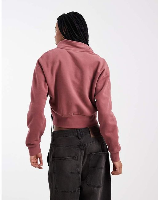 Levi's Red 1/4 Zip Logo Sweatshirt