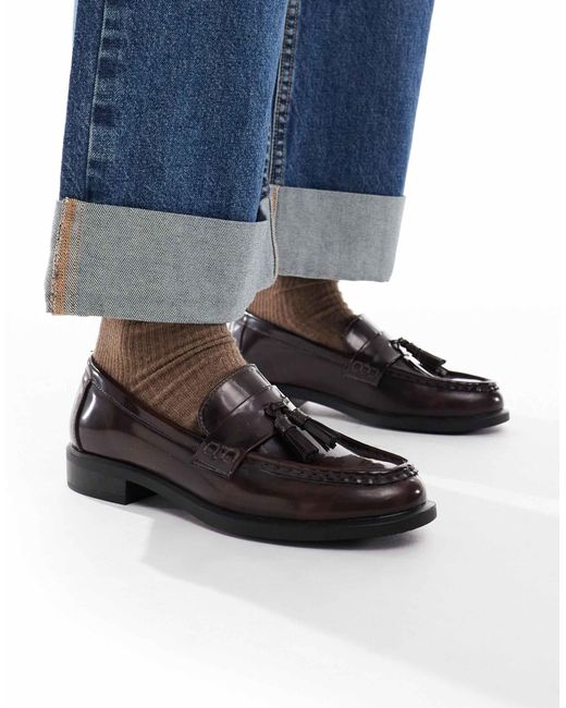 New Look Blue – loafer mit bommel