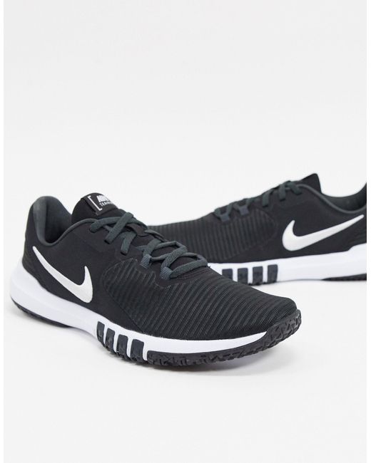 Nike nike flex control tr4 Rubber Flex Control 4 Training Shoe in Black for Men | Lyst