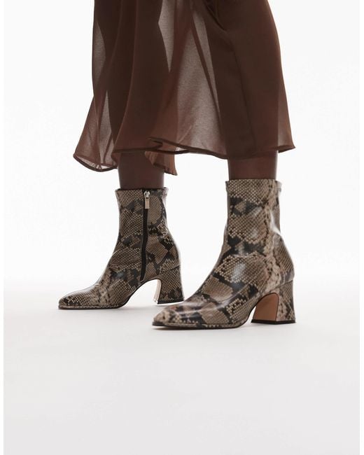 Schuh Brown Brenna Sock Boots