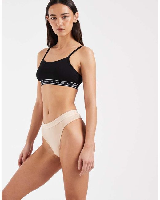 Lacoste Multicolor Logo Waistband Thong