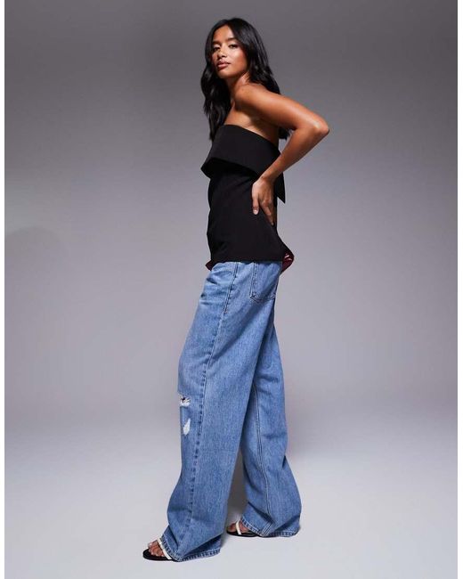 Good American Petite Blue Good 90s Relaxed Jeans