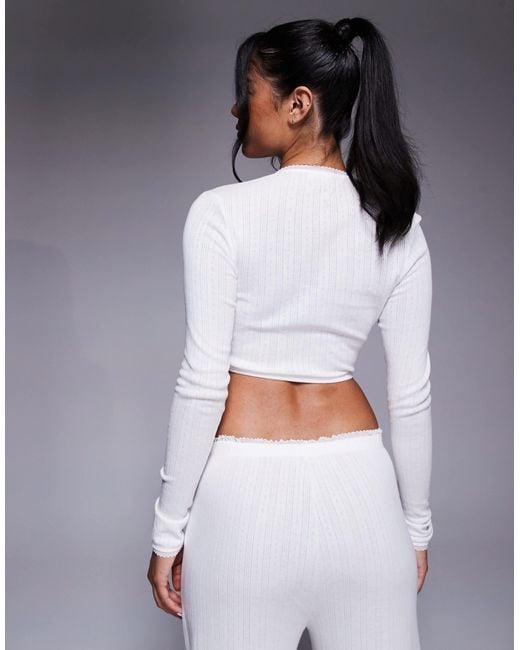Oh Polly Gray Wrap Lounge Top Co-ord