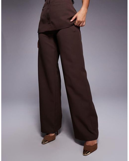 Kaiia Blue Exclusive Tailored Wide Leg Trousers Co-Ord