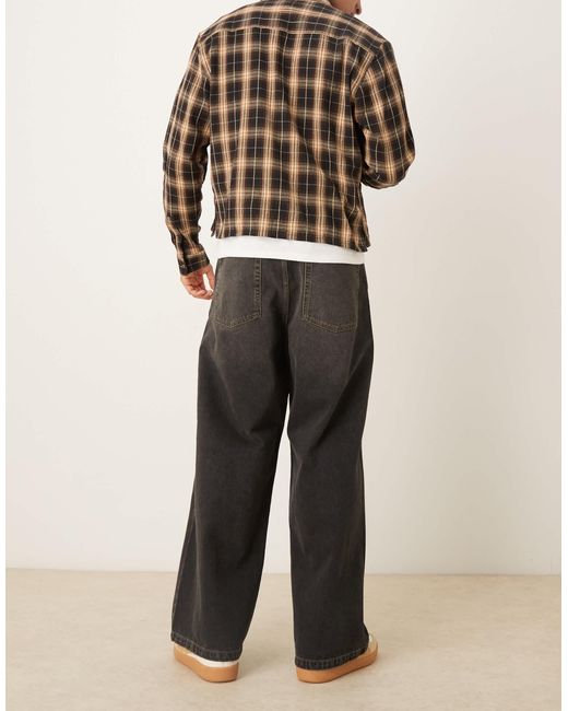 ASOS Natural Extreme Baggy Jeans for men