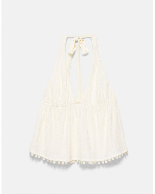 Pull&Bear Blue – neckholder-oberteil