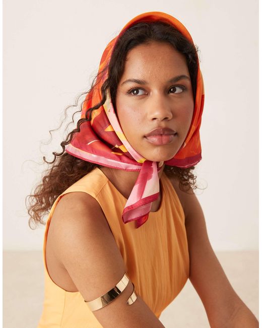 Mango Orange – satin-schal