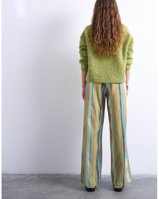 TOPSHOP White Linen Balloon Trouser