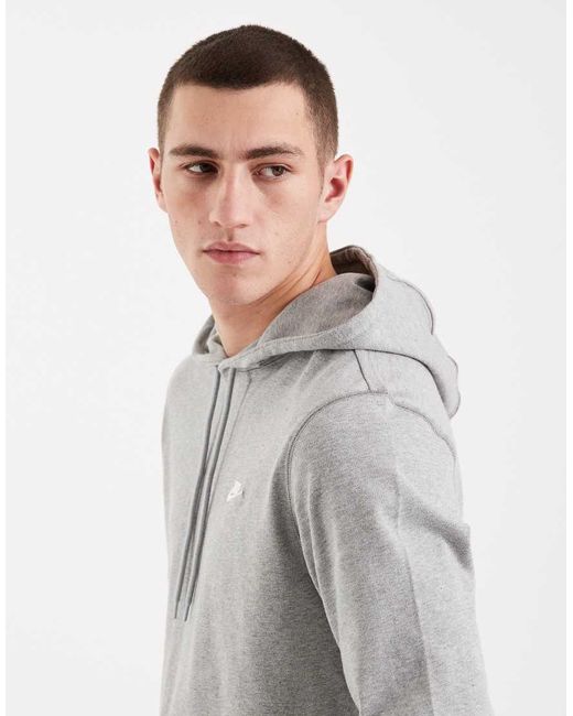 Nike Gray Club Knit Hoodie for men