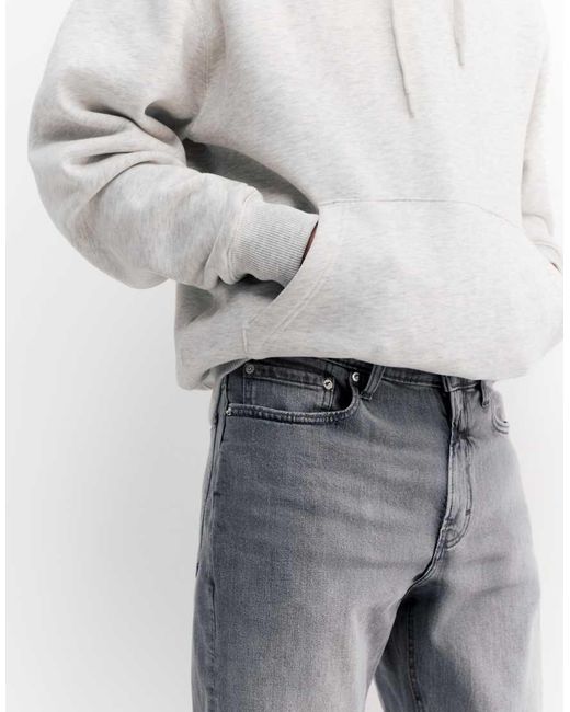 Pull&Bear Gray Slim Fit Jeans for men