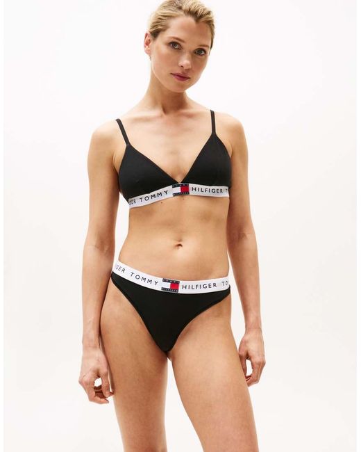 Tommy Hilfiger Black Thong