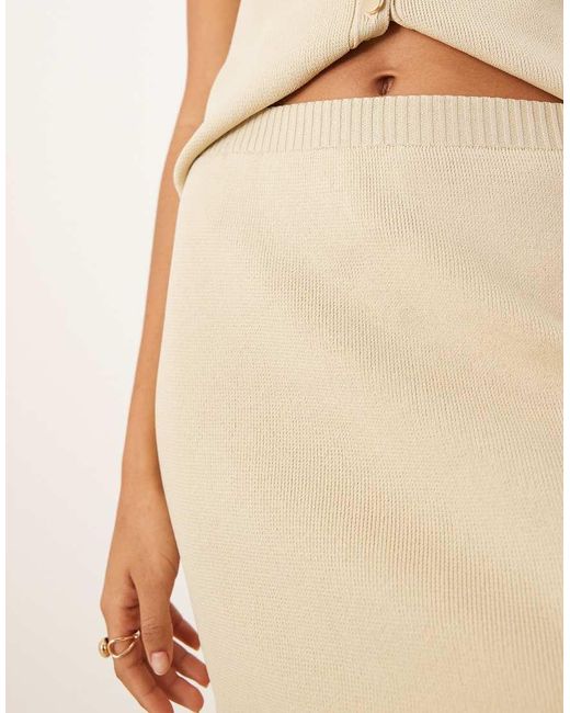 ASOS Natural Structured Mini Skirt Co-ord