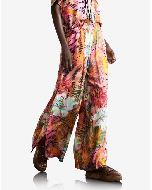 Desigual White Tropical Trousers