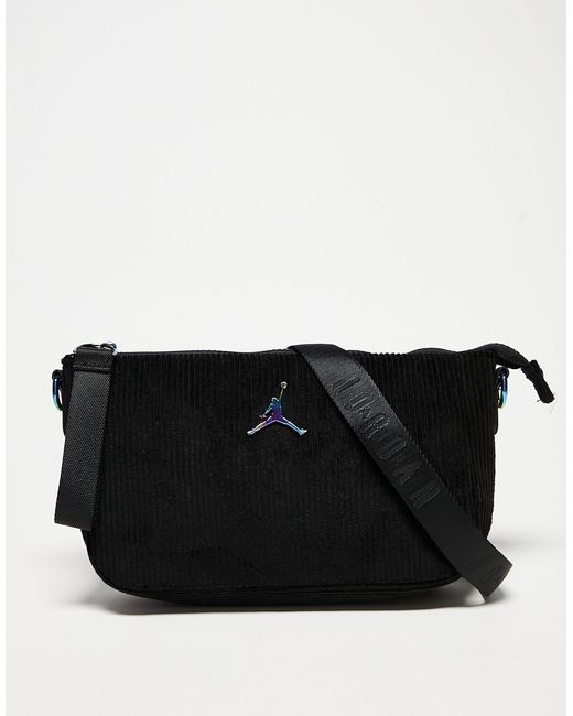 Nike Black Mini Corduroy Crossbody Bag