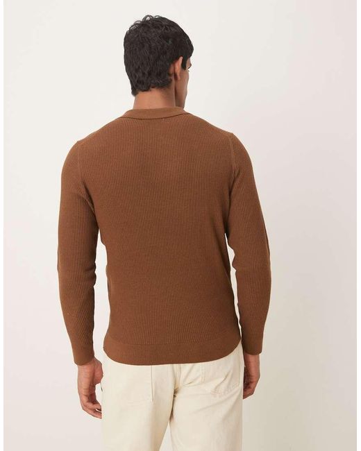 Polo di Mango in Brown da Uomo