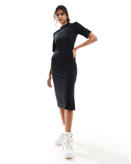 Nike Black Essential Midi Dress