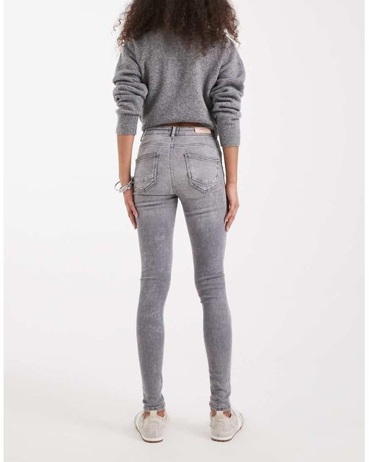 ONLY Gray Push Up Skinny Jeans