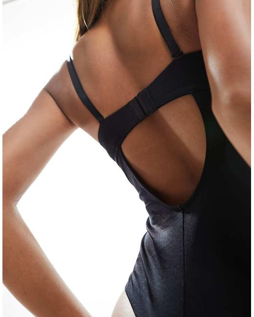 DORINA Blue Mix & Match Sublime Sculpt Medium Control Light Padded Thong Bodysuit