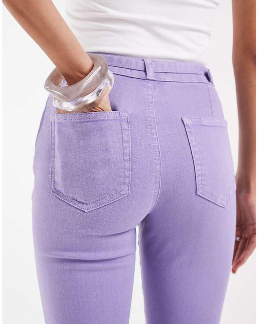 ASOS Purple Capri Jean