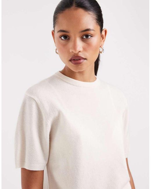 ASOS White 100% Merino Wool T-shirt