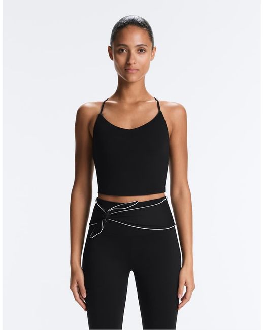 Oysho Blue Comfortlux Tank Top With Adjustable Straps