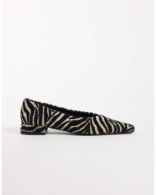 ASOS White Lemonade Chisel Toe Ballet Flats
