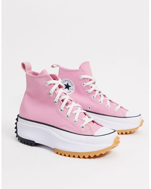 Converse Run Star Hike - Hoge Sneakers in het Pink
