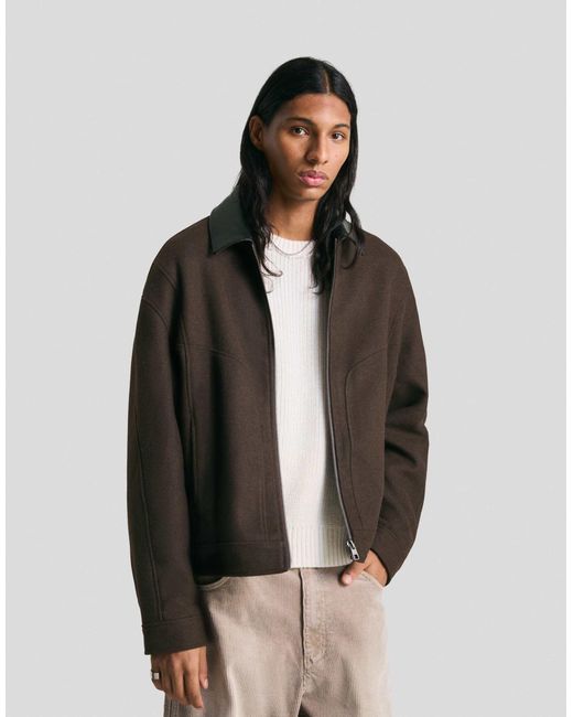 Bershka – jacke in Brown für Herren