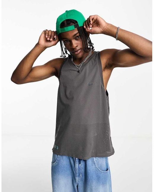 Nike Gray Run Division Rise 365 Dri-Fit Vest for men