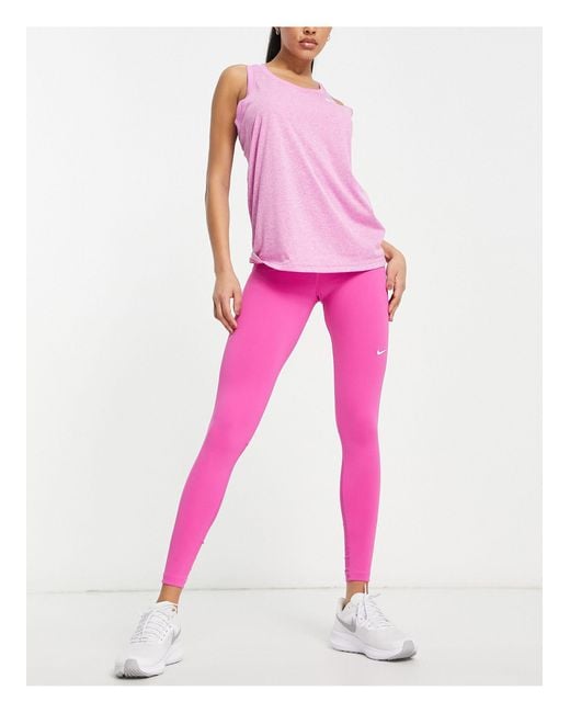 pink nike leggings set