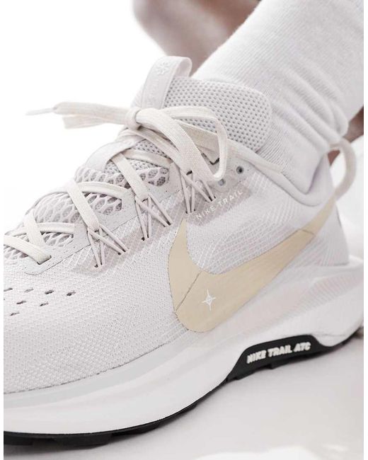 Nike White Reactx Pegasus Trail 5 Trainers