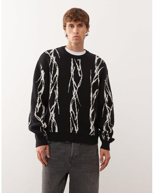 Weekday – oversize-pullover in Black für Herren