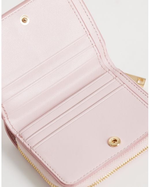 Mango Pink Croc Effect Small Wallet